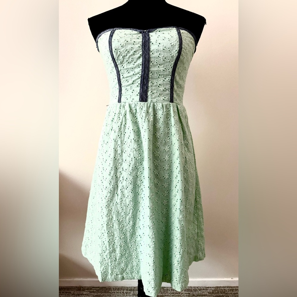 Maurice’s eyelet strapless dress